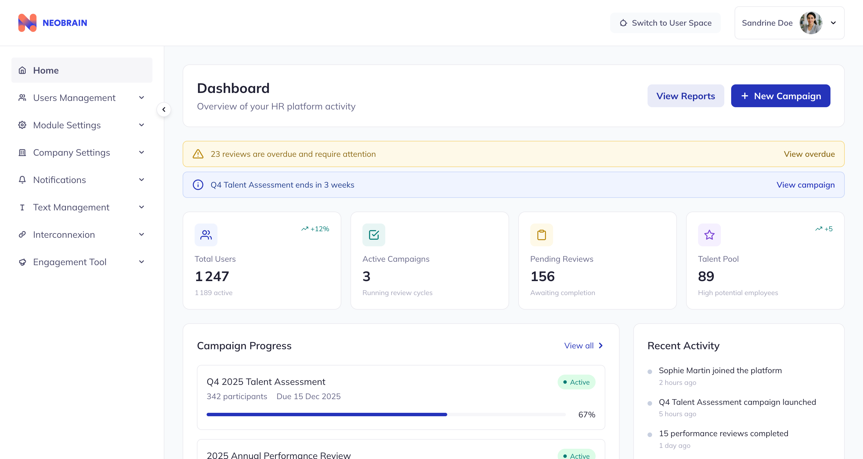 Dashboard Overview